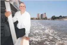  ??  ?? The push for solar-powered ferries during Mayor Ron Clarke’s time failed to shine. Project co-ordinator Roland Brautigam.
