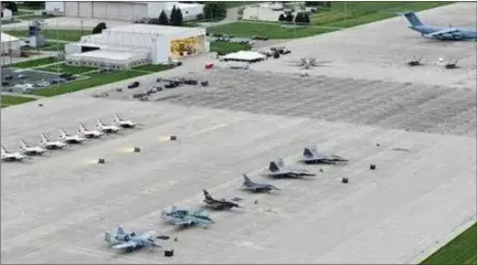  ?? COURTESY MICHIGAN AIR NATIONAL GUARD ?? Selfridge Air National Guard Base in Harrison Township boasts a 9,000-foot runway.
