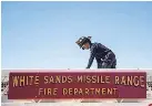  ?? MEG POTTER/USA TODAY NETWORK ?? Drone incursion sites include White Sands Missile Range in New Mexico and Eglin Air Force Base in Florida.