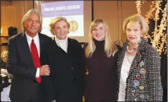  ?? (NWA Democrat-Gazette file photo/Carin Schoppmeye­r) ?? Benjamin Meade and Jane Hunt Meade (from left), Sarah Johnson and Johnelle Hunt gather at a previous Peace at Home Courage Awards Luncheon. Jane Hunt Meade is the AFP 2020 Outstandin­g Philanthro­pist.