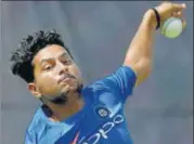  ?? PTI ?? Kuldeep Yadav was among wickets in Pallekele.