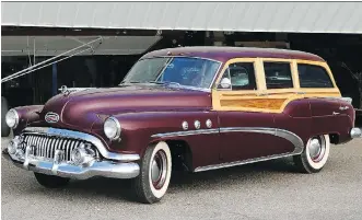  ?? PHOTOS: BARRY BLICK/DRIVING ?? The Buick Super Estate Wagon of 1952 is a rare car, with only 1,641 built that year. Rob Rees has spent decades working on it — including signing up for woodworkin­g classes.