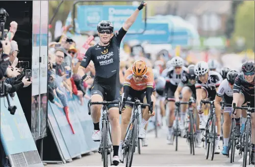  ??  ?? Kirsten Wild wins stage one of the ASDA Womens Tour of Yorkshire in Doncaster..