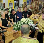  ??  ?? Il funerale L’estremo saluto a Sergiu Todita