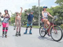  ?? RUEDA/ARCHIVO ADN. ?? Ciclovida, uno de los espacios gratuitos de deporte.