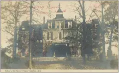  ?? (Special to the Democrat-Gazette) ?? The School of the Sacred Heart was establishe­d in Morrilton in the 1870s. The building in long gone, but a modern Catholic High School continues to operate.