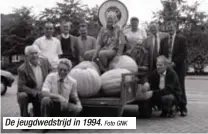  ?? Foto GNK ?? De jeugdwedst­rijd in 1994.