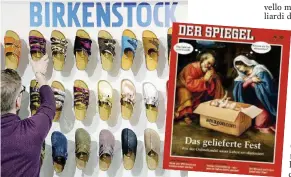  ?? Ansa ?? Guai di Natale Addio di Birkenstoc­k ad Amazon e l’articolo di “Der Spiegel”