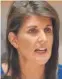  ??  ?? Nikki Haley