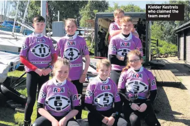  ??  ?? Kielder Kestrels who claimed the team award