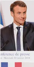  ??  ?? Frankreich­s Präsident Macron bei sei nem China Besuch. Foto: L. Marin, afp
