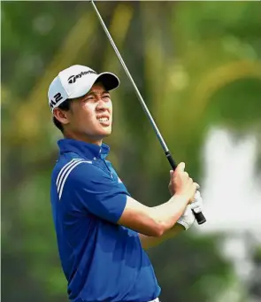  ??  ?? Slow and steady: Ben Leong shot a one-under 70 to lie in joint 20th position after the first round of the Royal Cup in Pattaya yesterday.