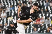  ?? CHARLES REX ARBOGAST PHOTOS / AP ?? White Sox pitcher Carlos Rodon tuned up for the playoffs by holding the Reds to one hit over five scoreless innings Wednesday in his first start since lasting three innings at Detroit on Sept. 20.