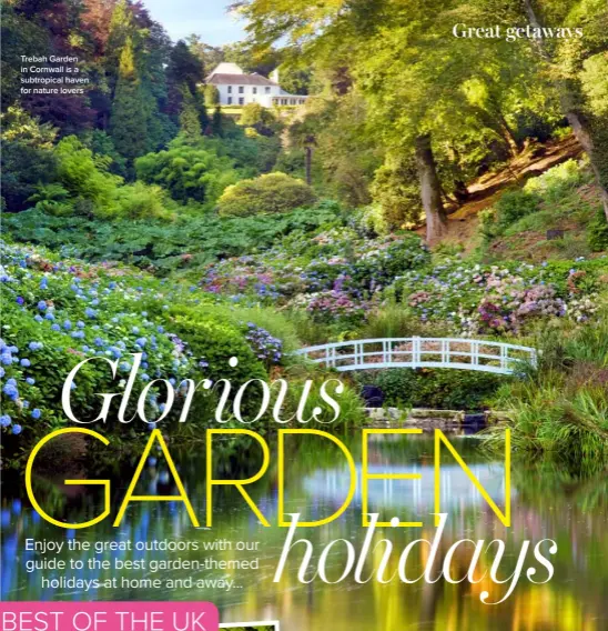  ??  ?? Trebah Garden in Cornwall is a subtropica­l haven for nature lovers