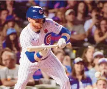  ?? MARK BLACK/ASSOCIATED PRESS ?? The Chicago Cubs’ Clint Frazier was designated for assignment in a surprise decision by the Cubs, who also placed pitcher Marcus Stroman on the 15-day injured list as part of a flurry of roster moves Friday.