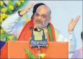  ?? PTI FILE ?? BJP president Amit Shah has been holding meetings in pollbound states in the runup to the assembly elections.