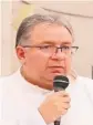  ?? ?? El padre Luis Gerardo Moro Madrid pide frenar violencia.