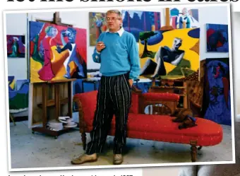  ??  ?? American dream: Hockney at home in 1987