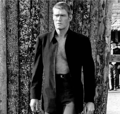  ?? NBC Television ?? Chuck Connors, stripped of his cavalry patches in the 1965-1966 NBC series “Branded.”