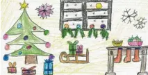 ??  ?? Welch ein schön geschmückt­es Weihnachts­zimmer – von Ryan Theiß, 7, aus Scheuring.