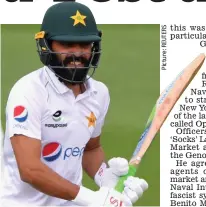  ??  ?? Waiting game: Pakistan’s Fawad Alam