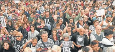  ?? CEDOC PERFIL ?? RECLAMO. A dos meses de la desaparici­ón, habrá actos en varios puntos del país y el exterior.