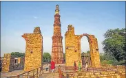  ?? HT FILE PHOTO ?? On April 18, the court directed ASI not to remove two idols of Lord Ganesha from the Qutub Minar complex