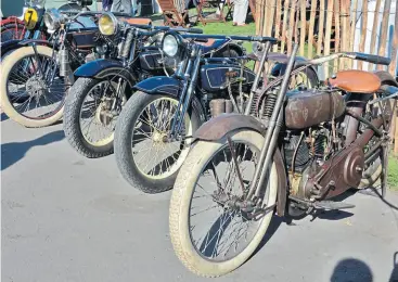  ?? ?? A line of deeply desirable American motorcycle­s. I only want one. Just one. Surely no one would notice?