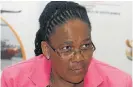  ?? /Puxley Makgatho ?? About-turn: Transport Minister Dipuo Peters
