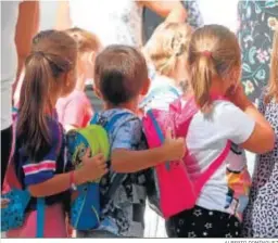  ?? ALBERTO DOMÍNGUEZ ?? Primer día de colegio del pasado curso en Huelva.