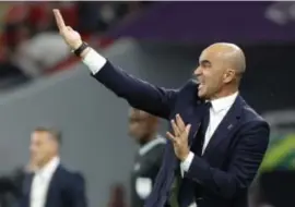  ?? FOTO EPA-EFE ?? Roberto Martinez: “Deze overwinnin­g is voor mij belangrijk­er dan een overwinnin­g en goed spelen.”