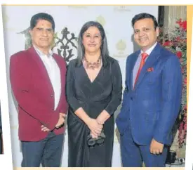  ??  ?? Sriram Khattar, Dinaz Madhukar and Prashant Gaurav Gupta