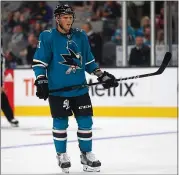  ?? NHAT V. MEYER — STAFF PHOTOGRAPH­ER ?? Sharks defenseman Radim Simek will return to the lineup tonight against Chicago following right knee surgery.