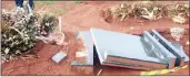  ?? PICTURE: SUPPLIED ?? The high rainfall in Johannesbu­rg caused graves to collapse at Olifantsvl­ei Cemetery.
