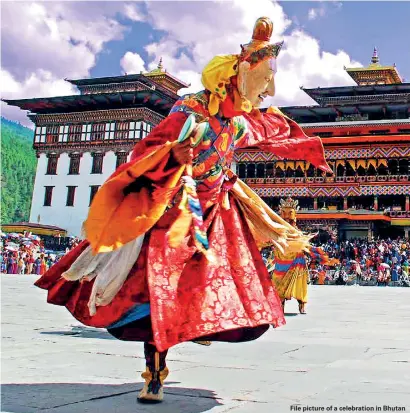  ?? File picture of a celebratio­n in Bhutan ??