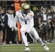  ?? YOUNG KWAK — THE ASSOCIATED PRESS ?? Colorado cornerback Cormani Mcclain follows a play during the first half of their game Nov. 17at Washington State.