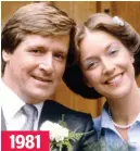  ??  ?? 1981
No 3 Deirdre (Anne Kirkbride) Ken marries Deirdre... again