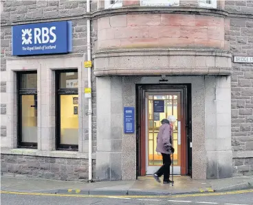  ??  ?? Closure The RBS branch in Comrie