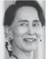  ??  ?? Aung San Suu Kyi