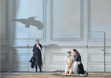  ?? MICHAEL COOPER ?? Erin Wall, Emily Fons and Jane Archibald perform in the Canadian Opera Company’s 2016 production of “The Marriage of Figaro.” The opera will be remounted for the 2021-21 season, along with Richard Wagner’s “Parsifal” and others.