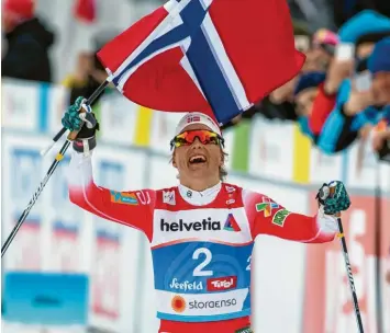  ?? Foto: Ralf Lienert ?? Sie ist die Königin von Seefeld: Die Norwegerin Therese Johaug gewann bei den Langlauf-Wettbewerb­en der WM insgesamt drei Goldmedail­len und einmal Silber.