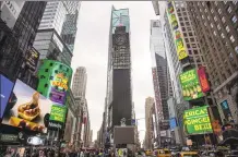  ?? Reed's / Contribute­d photo ?? Reed’s advertisin­g at Times Square in New York City last spring.