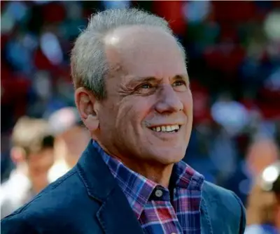  ?? ?? Larry Lucchino, shown in 2015, was with the Red Sox for 14 years. During his tenure, the team won three World Series championsh­ips. He died April 2 at age 78.