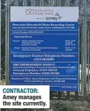  ??  ?? CONTRACTOR: Amey manages the site currently.