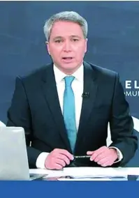  ??  ?? Vicente Vallés condujo el éxito de Antena 3 Noticias 2