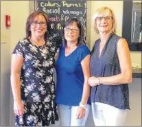  ?? SUBMITTED PHOTO ?? (Left to right): Joy Mercer, Regina Walsh and Lori Scaplen have found a new home at The Hair Studio and Spa, after working at the Sears Hair Studio for over 30 years.