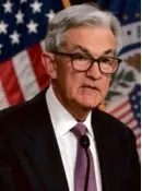  ?? JACQUELYN MARTIN/ASSOCIATED PRESS ?? Fed chairman Jerome Powell aims to lessen inflation while avoiding a recession.