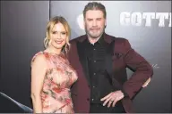  ?? Charles Sykes / Associated Press file photo ?? Kelly Preston and John Travolta attend the premiere of “Gotti” in New York on June 14, 2018.