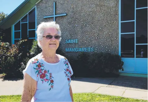 ?? Picture: PETER CARRUTHERS ?? MILESTONE: Patty Davie is a long-time parishione­r of St Margaret’s Anglican Church, which will celebrate the 50th anniversar­y of its consecrati­on