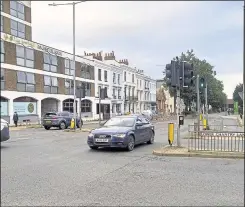  ??  ?? The four-way junction is partly signalised for pedestrian­s